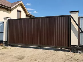 Откатные ворота без электропривода 4000x1900 купить Москва