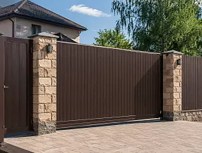 Откатные уличные ворота 3,5 м купить Москва
